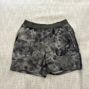 lululemon athletica Textured Tech Gray Athletic Shorts